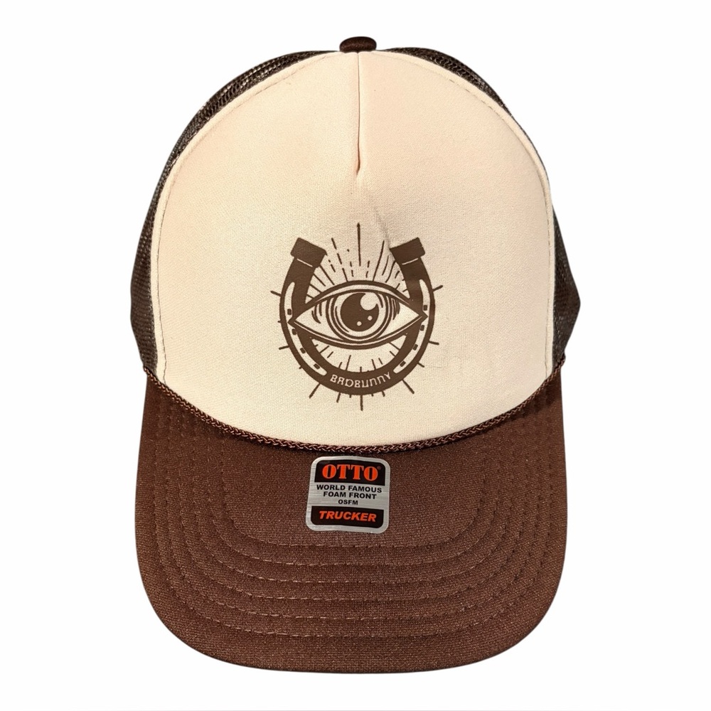 Bad Bunny Most Wanted Tour 2024 OTTO Foam Trucker Hat MeshBack SnapBack Cap NEW